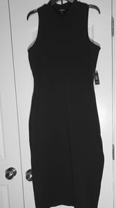 Express Sleeveless Mock Neck Midi Bodycon Dress